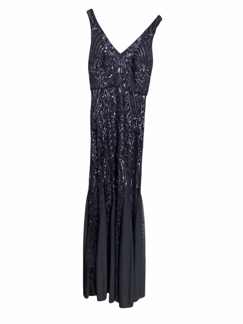 Signature Navy Sequin Evening Gown 6